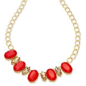 Thalia Sodi Gold-Tone Red Stone Chain-Link Gold2 FOR $10.00